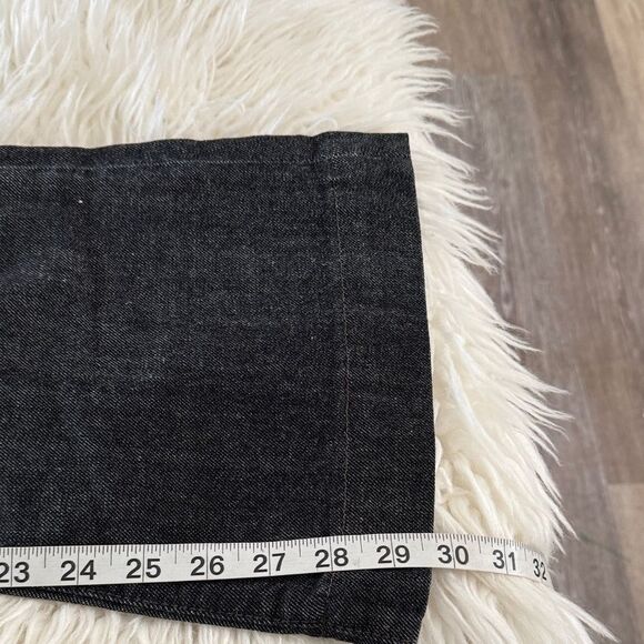 Express Y2K Women's Dark Gray Flare Jeans Size 0 - Picture 4 of 10